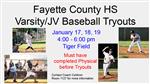 JV/Varsity Baseball Tryout